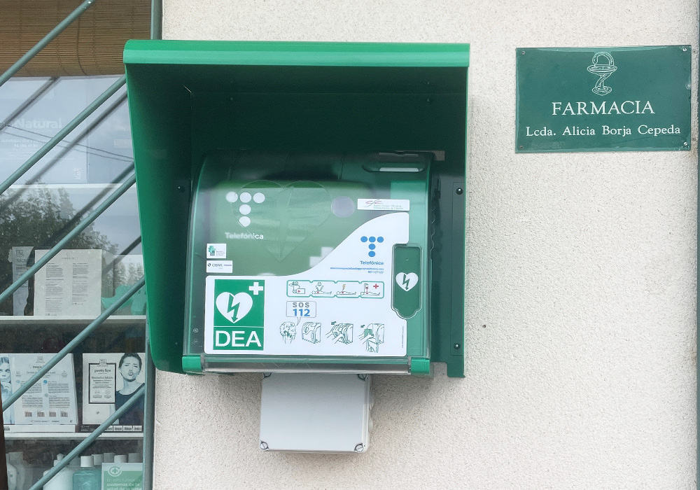 servicio desfibrilador emergencia farmacia abc